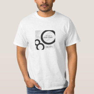 Camiseta Aniversário de 80 Década Branco