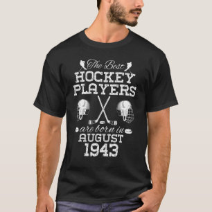 Camiseta Aniversário de 81 anos em agosto de 1943 Melhor Pl