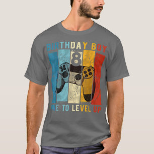 Camiseta Aniversário de 8 anos Garoto de 8 anos Tempo para