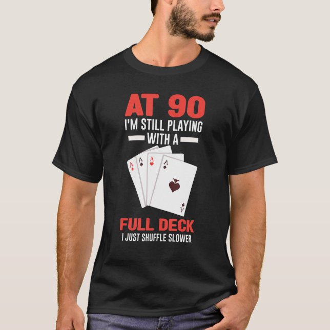 Camiseta Aniversário De 90 De 90 Anos (Frente)