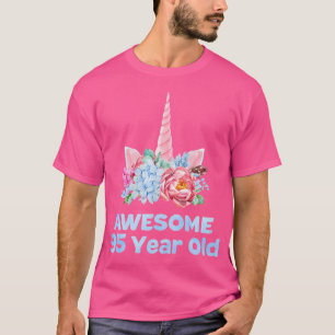 Camiseta Aniversário de 95 anos Unicórnio Mulheres Avó de 9