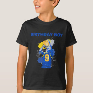 Camiseta Aniversário De 9 Anos