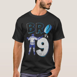 Camiseta Aniversário de 9 anos de hóquei no gelo Menino de