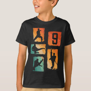 Camiseta Aniversário de 9 anos de Karatê Taekwondo Menino d