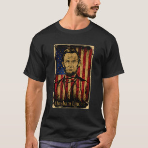 Camiseta Aniversário De Abraham Lincoln Nos Estados Unidos
