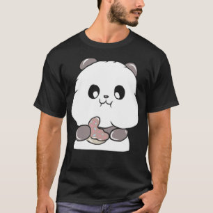 Camiseta Aniversário de aniversário do espaço Comida Panda