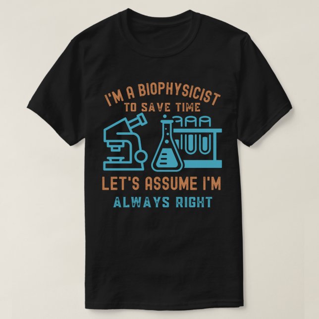 Camiseta Aniversário de Biofísico, Eu Amo Biofísica5 (Frente do Design)