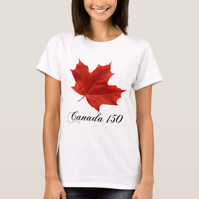 Camiseta Aniversário de Canadá o 150th (Frente)