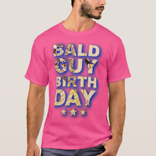 Camiseta aniversário de cara careca