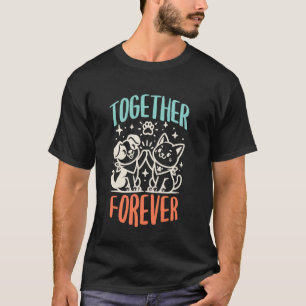 Camiseta Aniversário de Casamento Amigo Juntos Para Sempre 