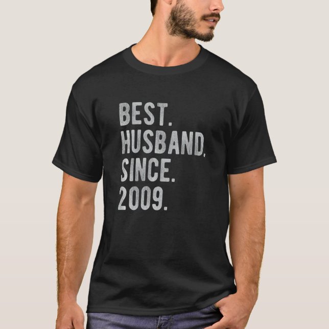 Camiseta Aniversário De Casamento De 13 Para Ele Melhor Mar (Frente)