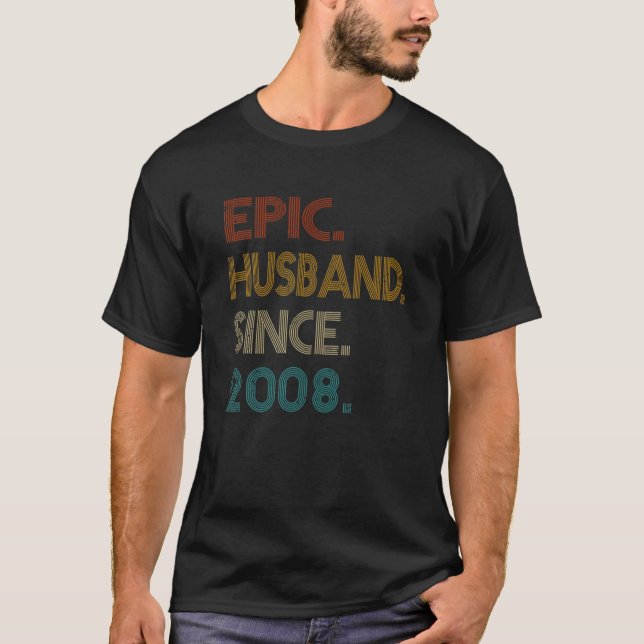 Camiseta Aniversário de Casamento de 13 - Presente - Epic H (Frente)