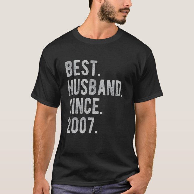 Camiseta Aniversário De Casamento De 15 Para Ele O Melhor M (Frente)