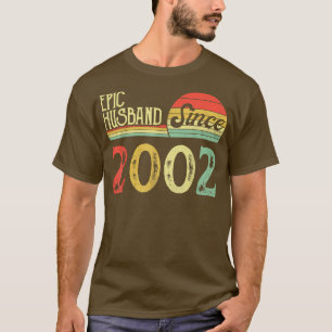 Camiseta Aniversário de Casamento de 20, Epic Husband desde