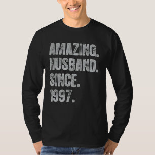 Camiseta Aniversário De Casamento De 25 Para Ele Um Marido
