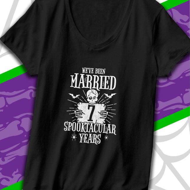 Camiseta Aniversário de Casamento de 7 Spooktacular do Hall (Criador carregado)
