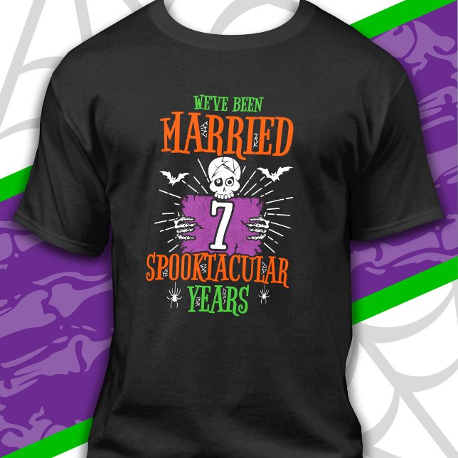 Camiseta Aniversário de Casamento de 7 Spooktacular do Hall (Criador carregado)