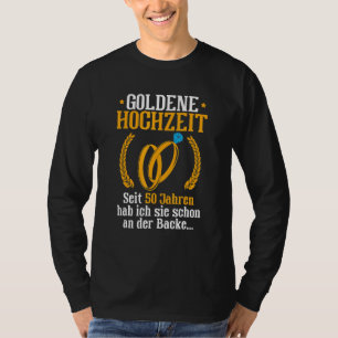 Camiseta Aniversário de Casamento de Ouros de Mens 50ª Anni