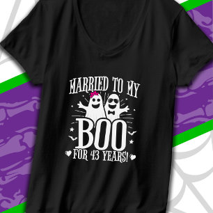 Camiseta Aniversário de Casamento de Outubro Engraçado 43º