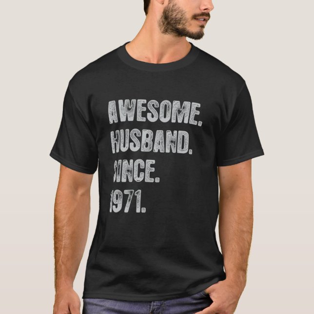 Camiseta Aniversário De Casamento De ruas Para Ele Espetacu (Frente)