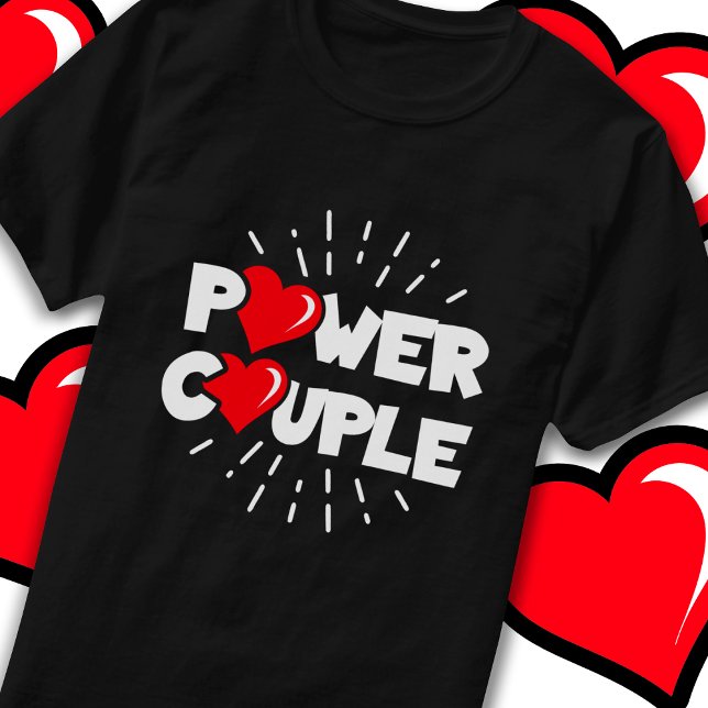Camiseta Aniversário de Casamento Fácil do Casal de Energia (Criador carregado)