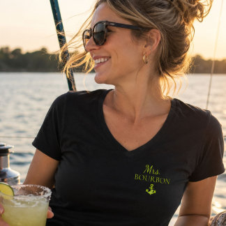 Camiseta Aniversário de Casamento Náutico de Vela da Sra. B