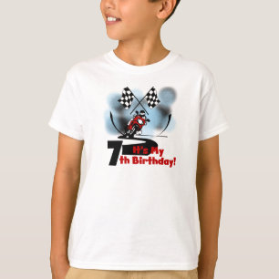 Camiseta Aniversário de competência da motocicleta 7o