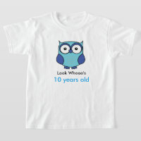 Aniversário de Coruja Azul com Idade Personalizada
