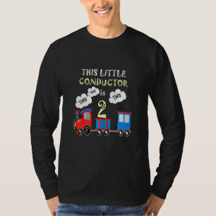 Camiseta Aniversário de criança 2 Anos Este Pequeno Conduto