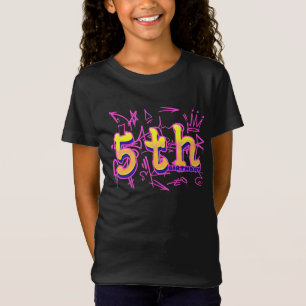 Camiseta Aniversário de criança de Aniversário 5