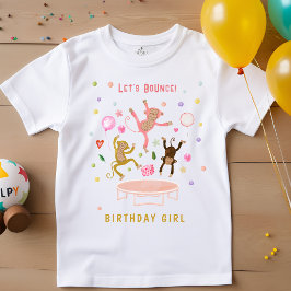 Camiseta aniversário de criança de macacos saltadores em sa