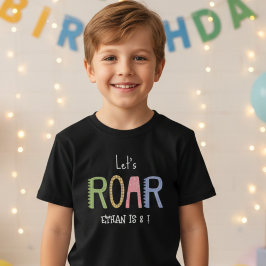 Camiseta Aniversário de criança do vamos Dinos