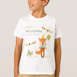 Camiseta Aniversário de criança Fox do Festa de Diversão em