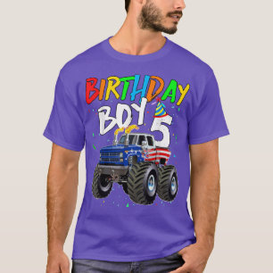 Camiseta Aniversário de criança Garoto de 5 anos de idade S