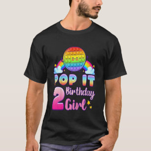 Camiseta Aniversário de criança Ra De 2 Anos Pop Arredondad