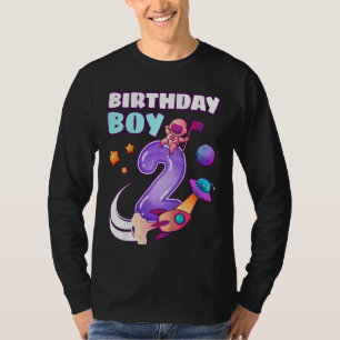 Camiseta Aniversário de criança Rapaz Espacial Astrona, 2 A