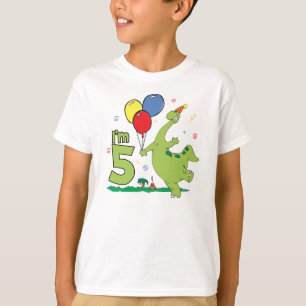 Camiseta Aniversário de Dino 5o