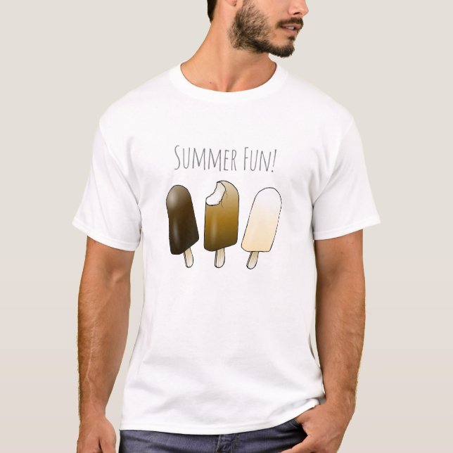 Camiseta Aniversário de Diversão de Verão (Frente)