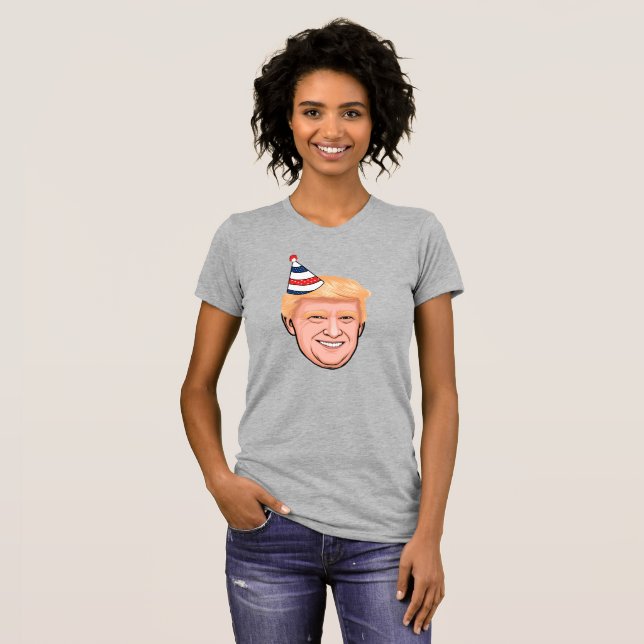 CAMISETA ANIVERSÁRIO DE DONALD TRUMP (Frente Completa)