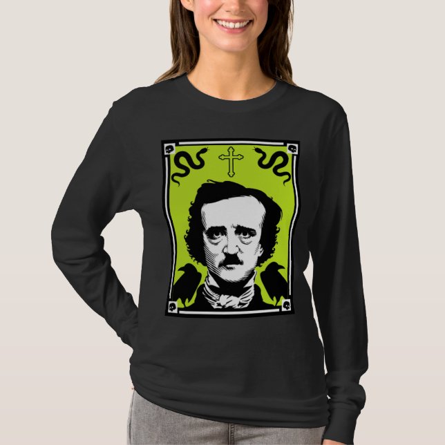 Camiseta Aniversário de Edgar Allan Poe 19 de janeiro (Frente)