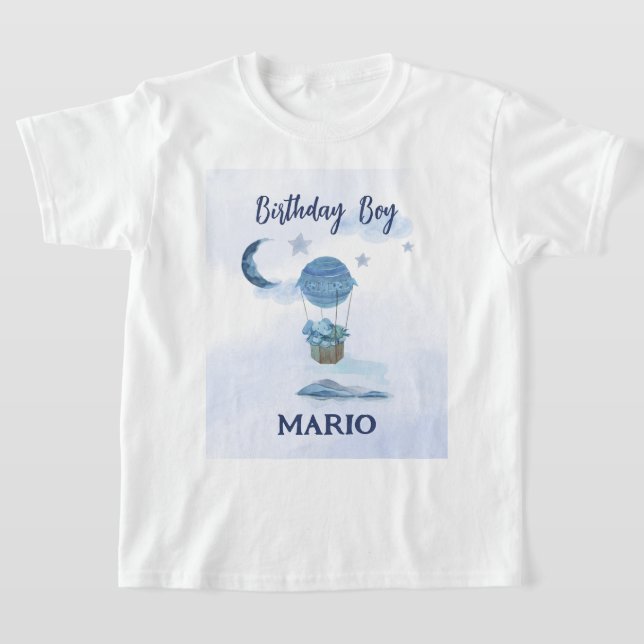 Camiseta Aniversário de elefantes da Lua Azul (Postura )