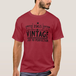 Camiseta Aniversário de Envelhecido à Perfeição