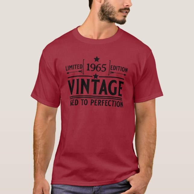 Camiseta Aniversário de Envelhecido à Perfeição (Frente)