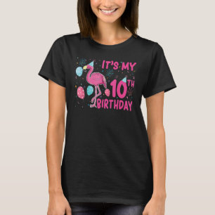 Camiseta Aniversário de Flamingo, 10 anos É meu décimo aniv