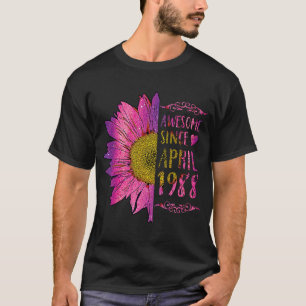 Camiseta Aniversário de girassol para mulheres incríveis de