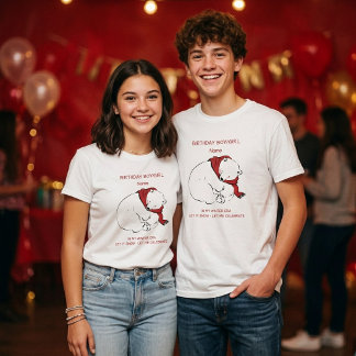 Camiseta Aniversário de Inverno Personalizado