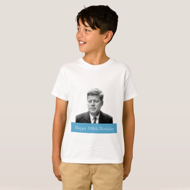Camiseta Aniversário de JFK o 100th (Frente Completa)