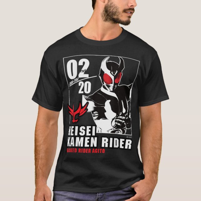 Camiseta Aniversário de Kamen Rider Agito Heisei Rider (Frente)