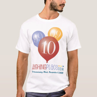 Camiseta Aniversário de LP 10o, parte dianteira/traseiro