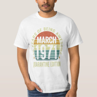 Camiseta Aniversário de março de 1971 53